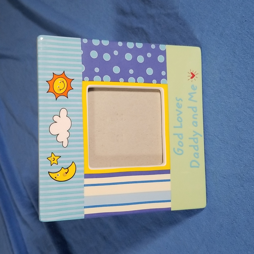 God Loves Daddy and Me Picture Frame